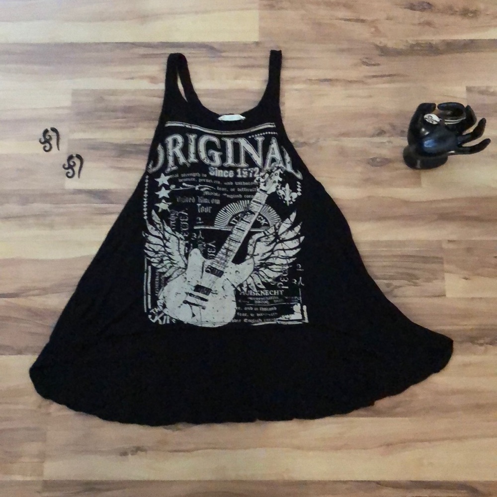 Flowy Flared High Low Tank Top
